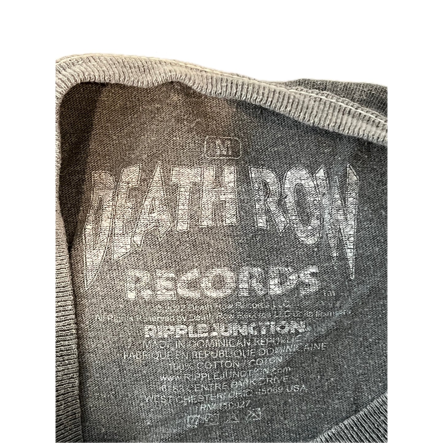 Death Row Records Gray Black T-Shirt Mens M