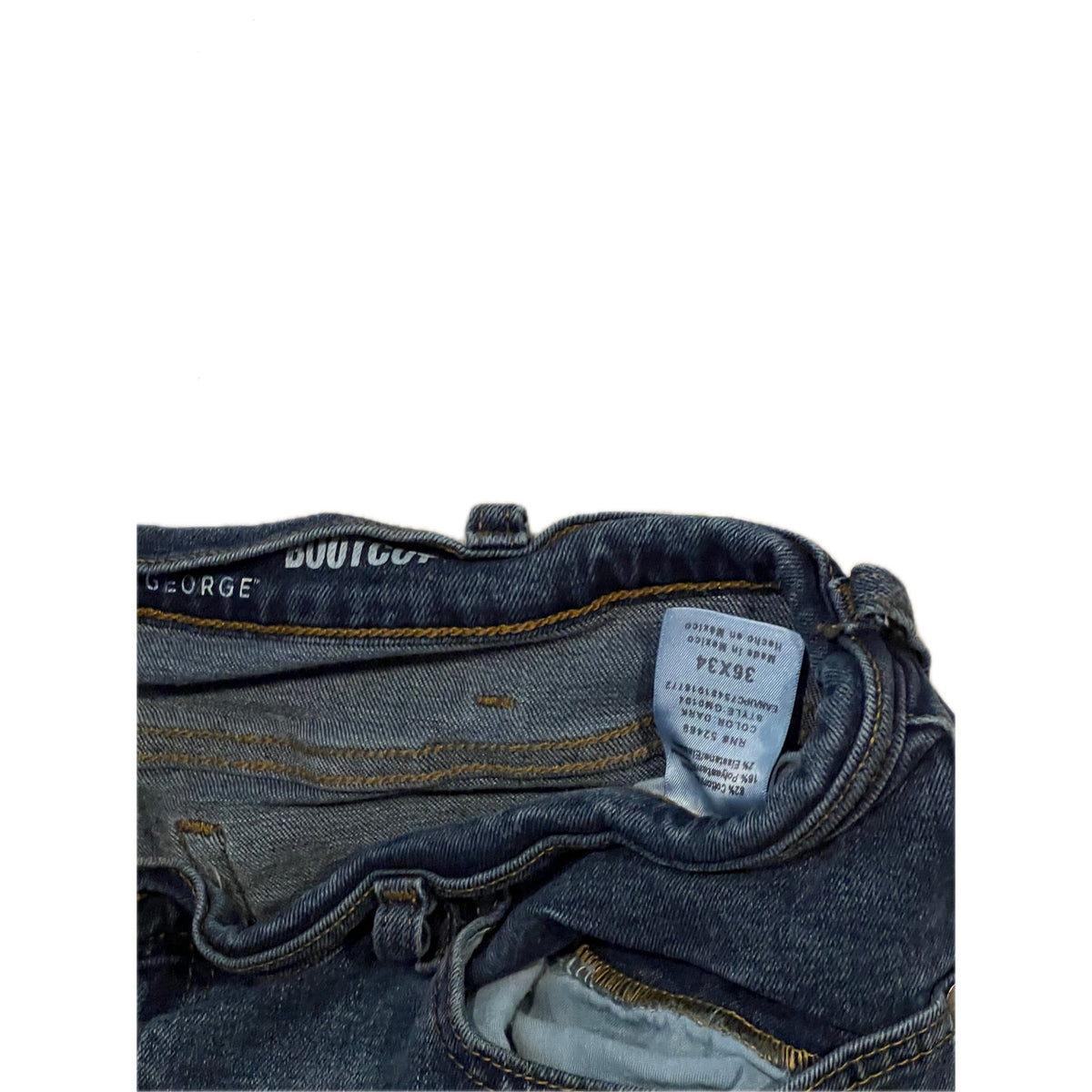 George Bootcut Blue Jeans Mens 36x34