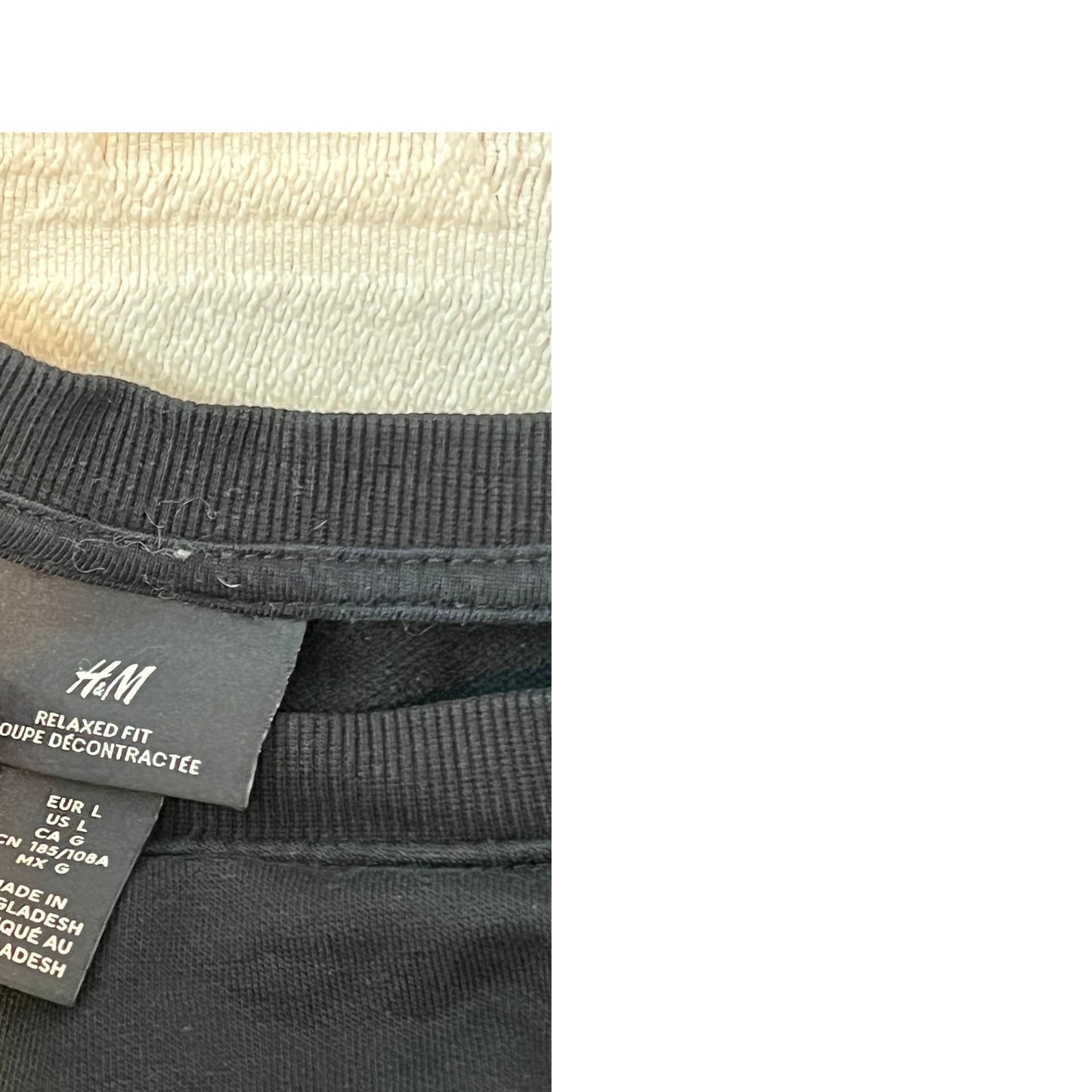 H&M Sweat-shirt col rond coupe décontractée Homme Grande Taille