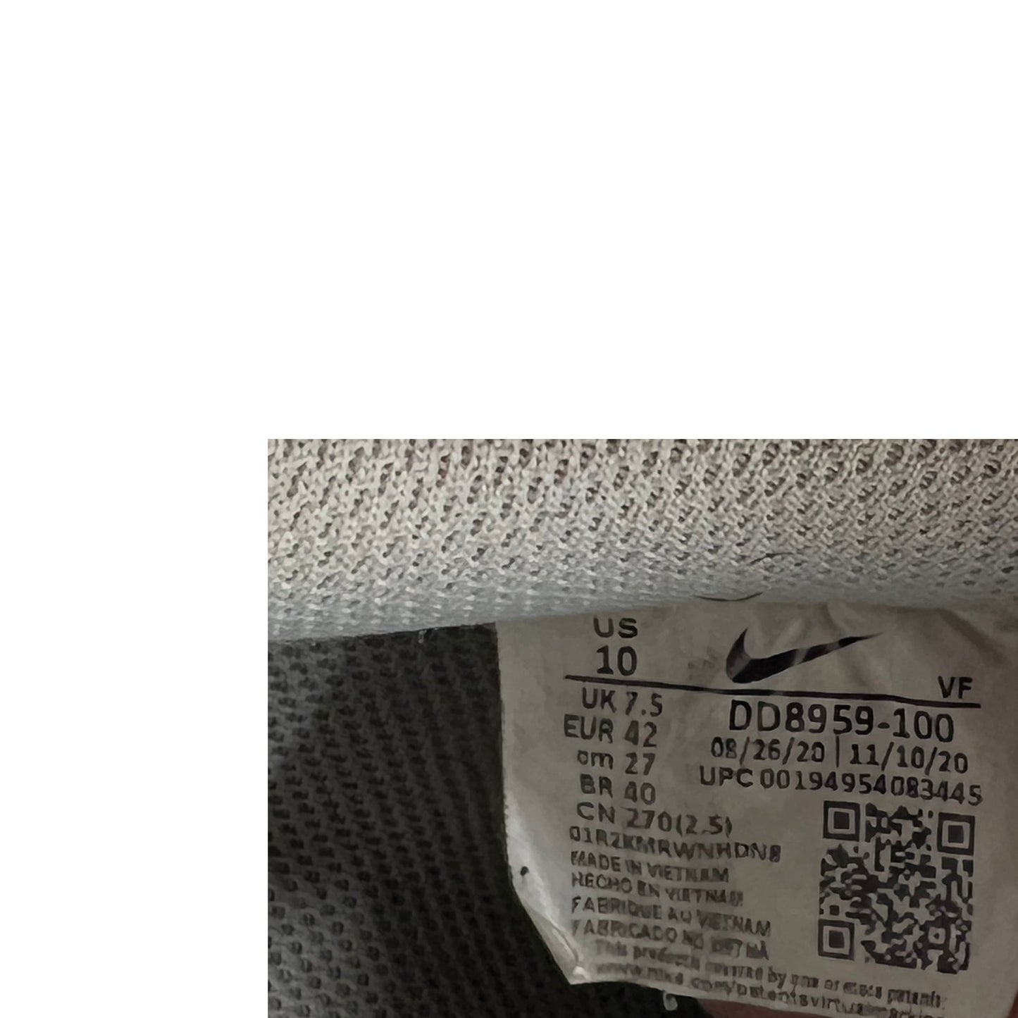 Nike Air Force 1 Low '07 Blanc (Femme) 10