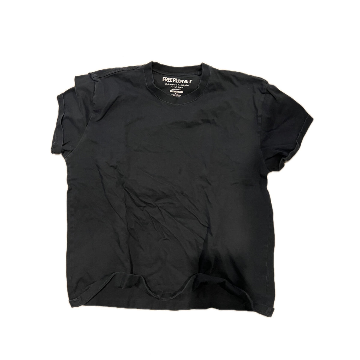 Free Planet Heavy Weight Black T-Shirt Mens XL