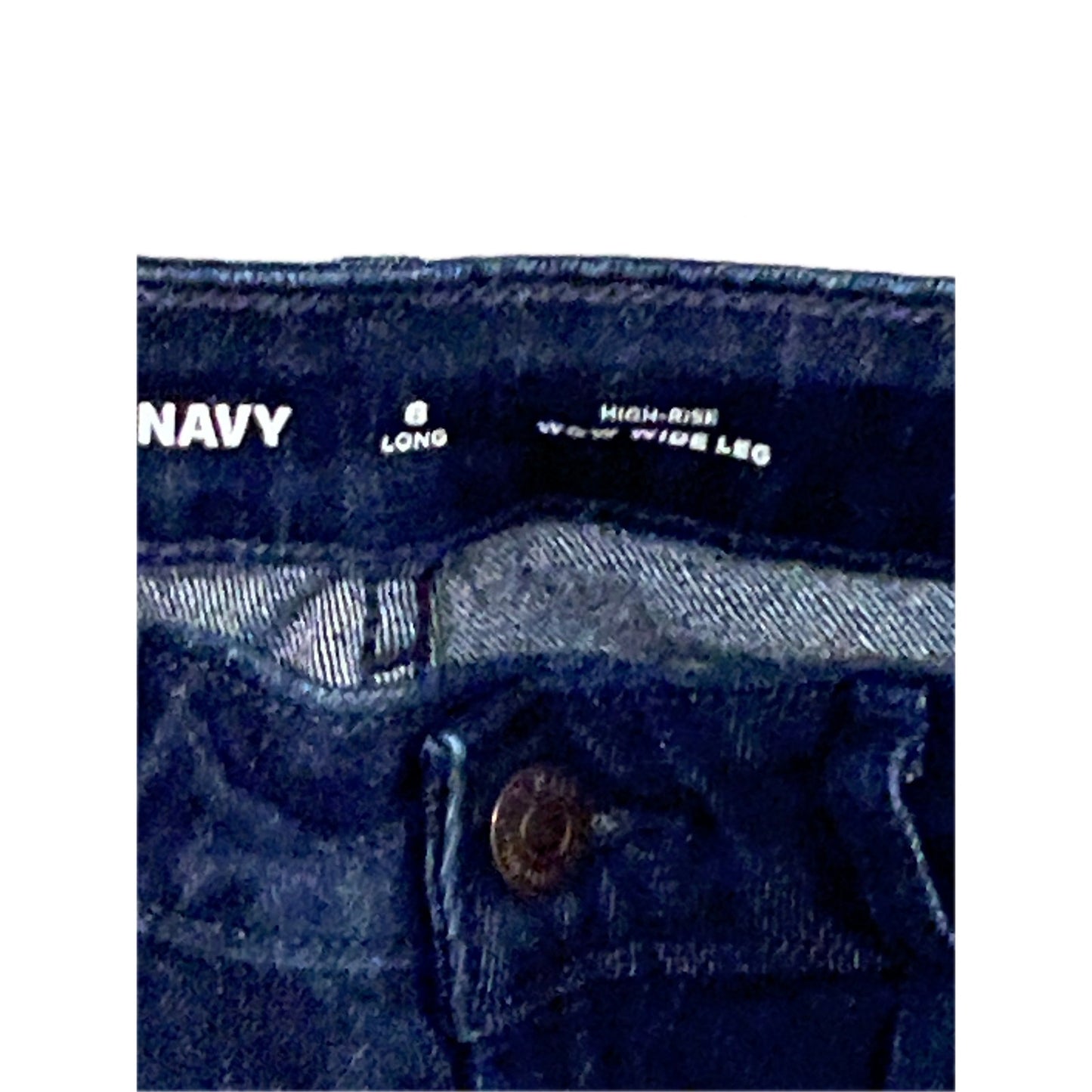 Old Navy High Rise Wow Wide Leg Jeans Womans 6 Long