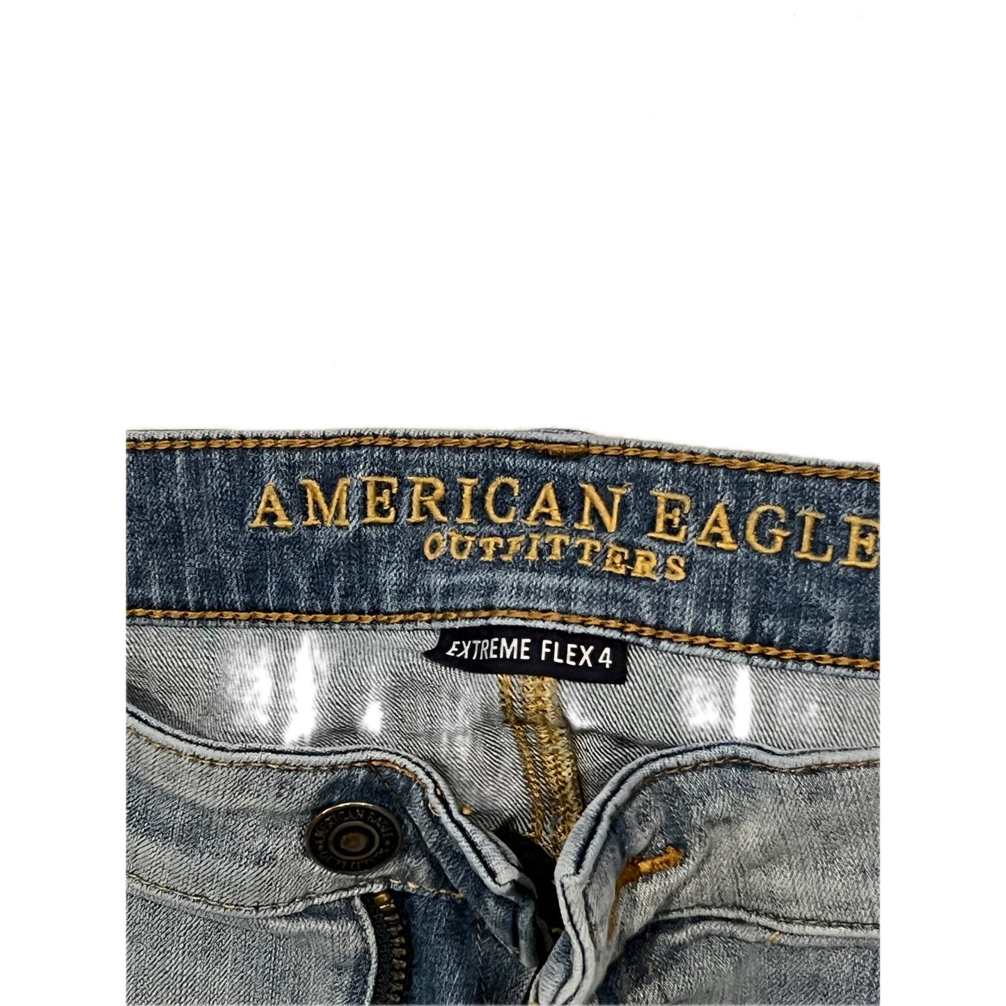 American Eagle Blue Slim Straight Leg Jeans Men's 38x34