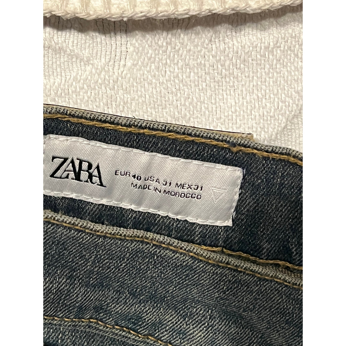 Zara Tapered Fit Blue Jeans Mens 31x30