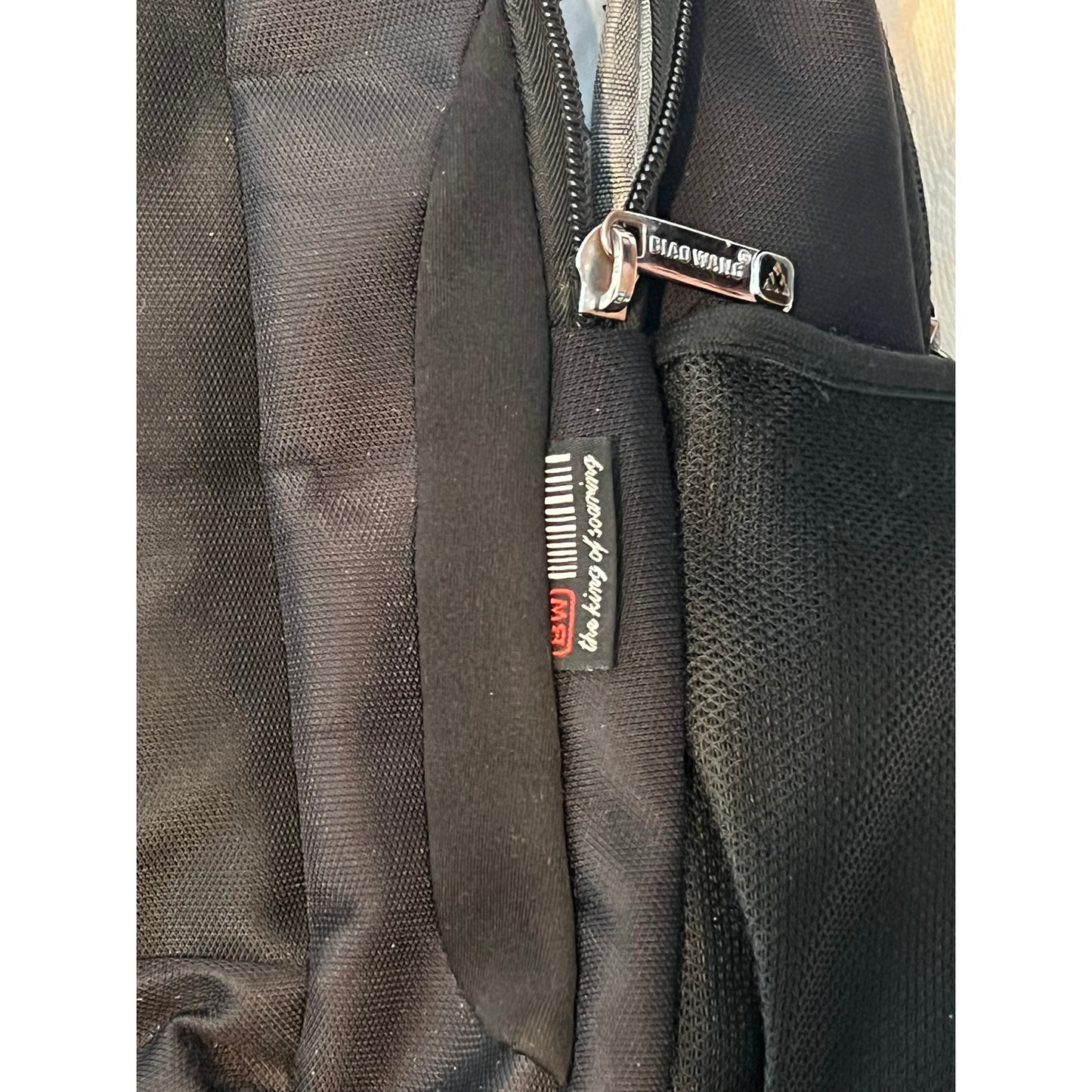 BiaoWang Sac à dos étanche pour ordinateur portable Noir Gris