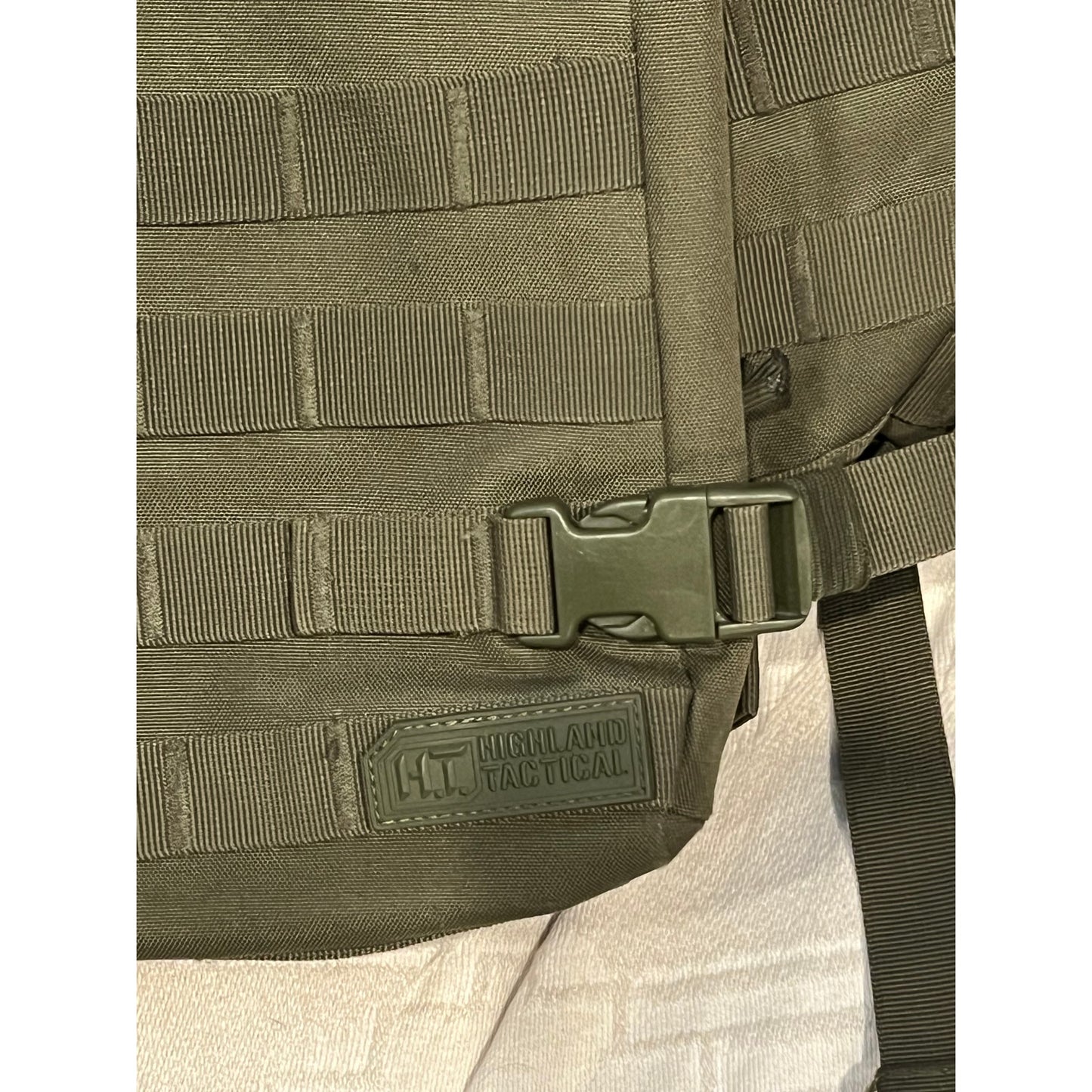 Highland Tactical Green Backlash Canvas Backpack XL
