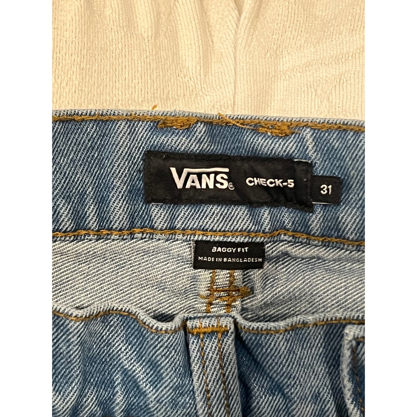 Vans Check-5 Loose Baggy Fit Jeans Mens 31x28