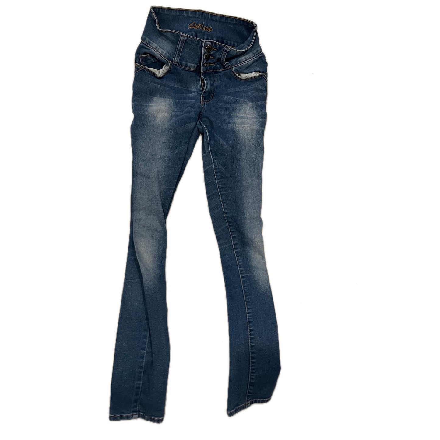 Bamboo Jeans Skinny Jeans tiro medio de mujer 2 23x29
