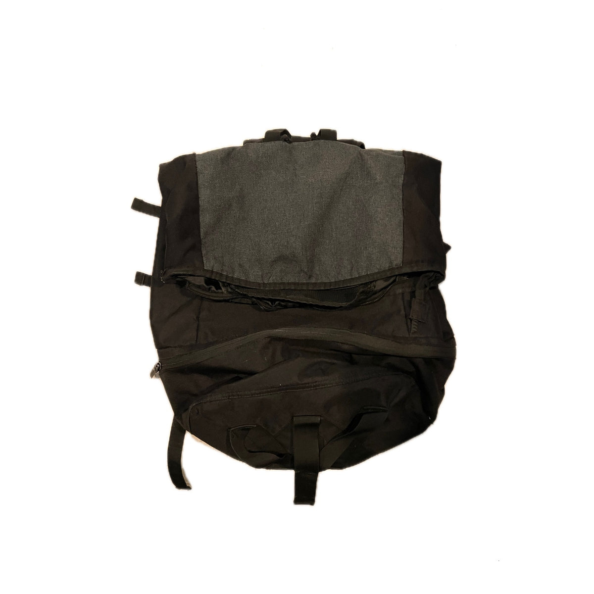 No Label Black Rolltop Backpack