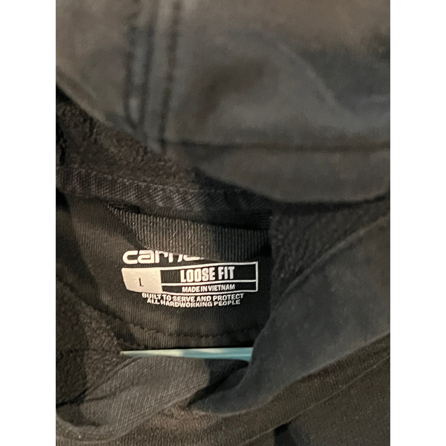 Carhartt Black Hoodie Mens Large Loose Fits