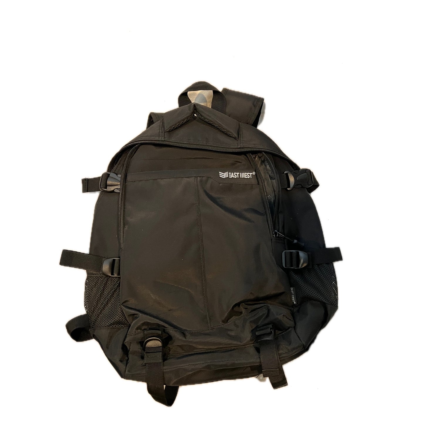 Sac à dos pour ordinateur portable rembourré en toile noire East West