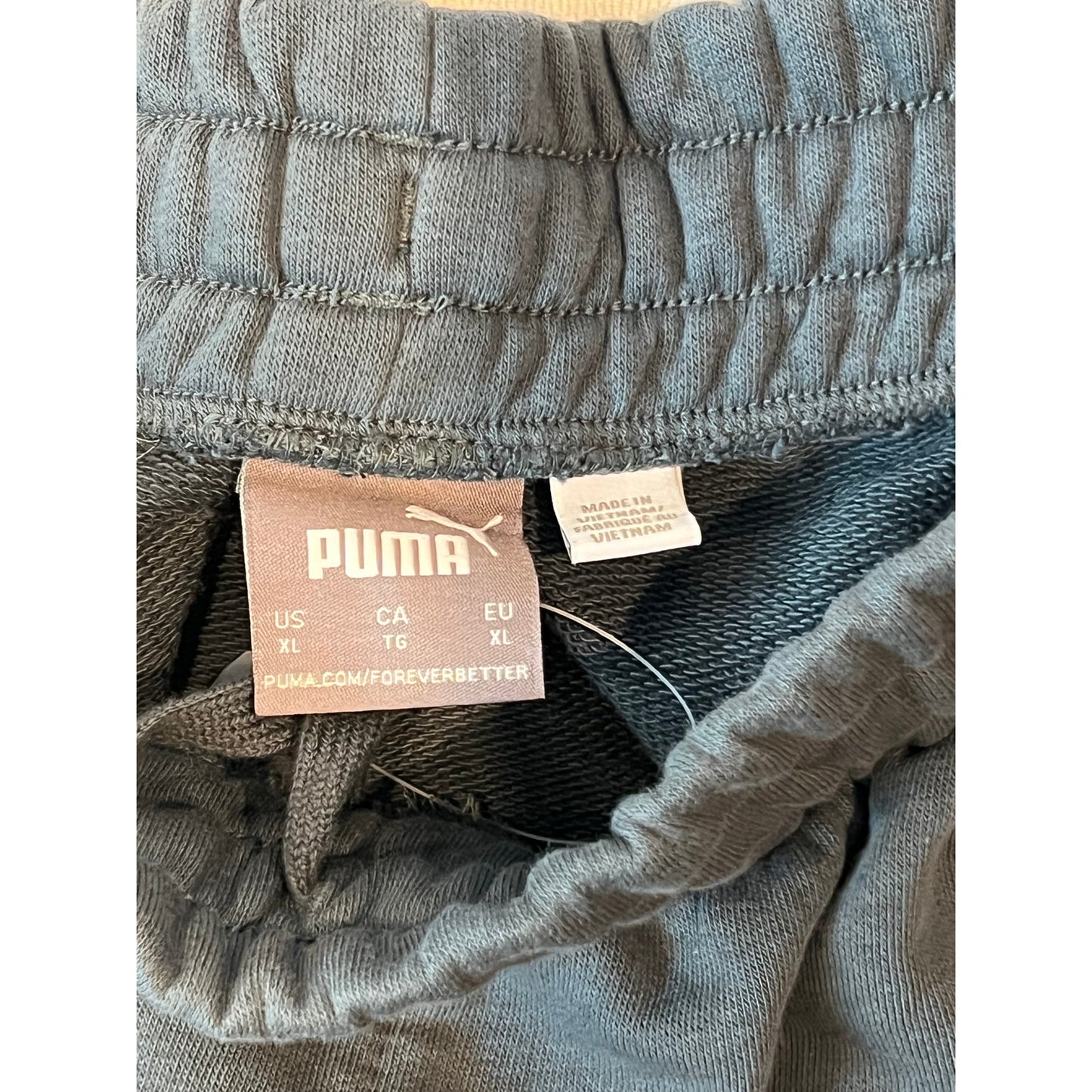 Puma Black Sweat Shorts Mens XL 8" Inseam