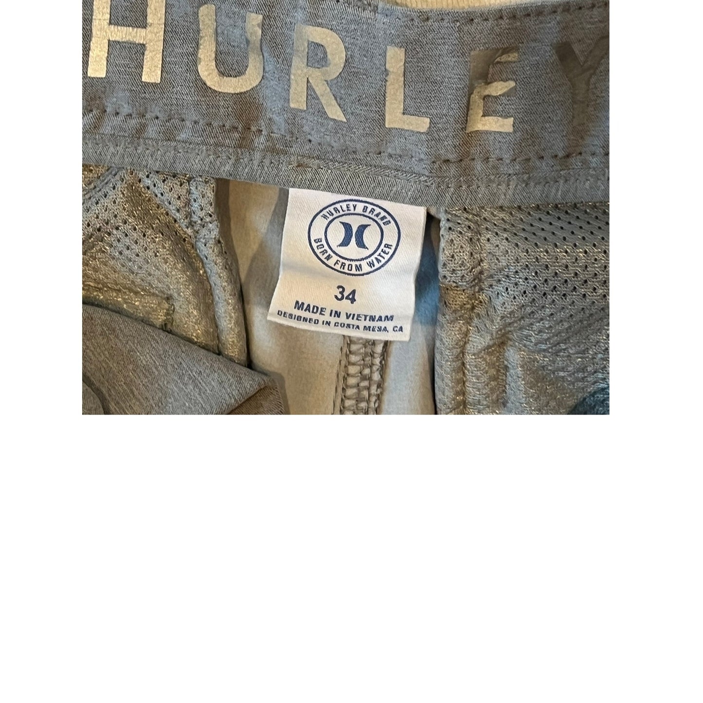 Hurley Flat Front Chino Shorts Mens 34x9.5