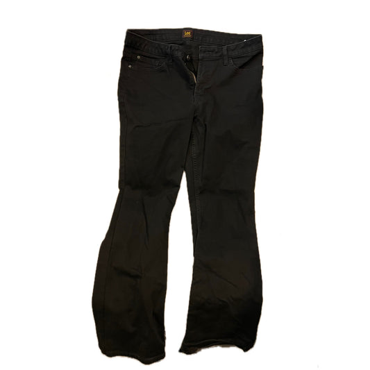Lee Straight Black Jeans Womans 14M