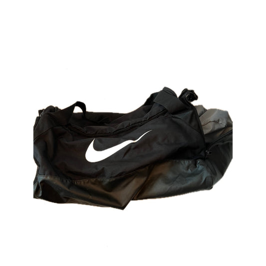 Nike Black Duffel Gym Bag 18"x12"x10" Zipped