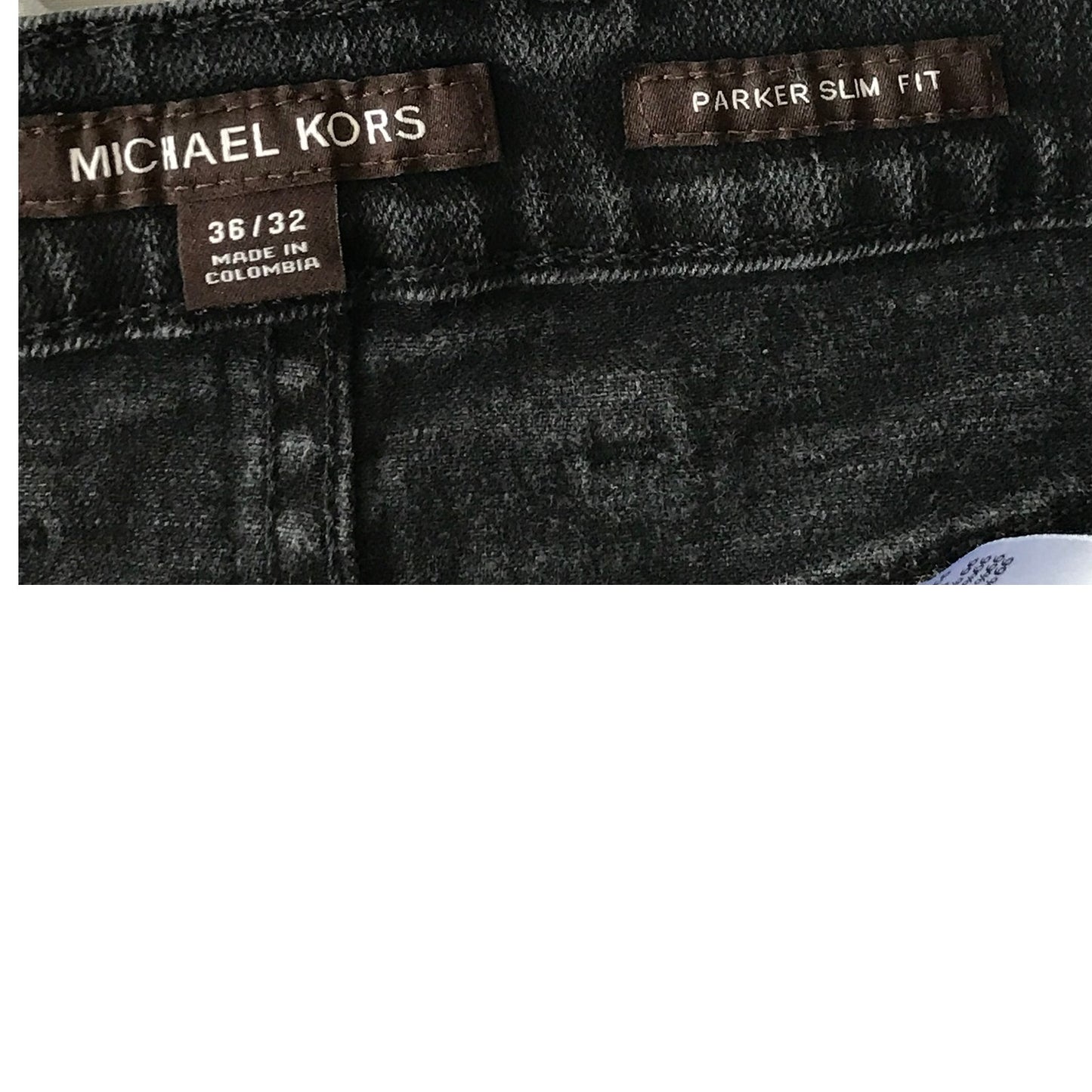 Michael Kors Black Parker Slim Fit Jeans Mens 36x32