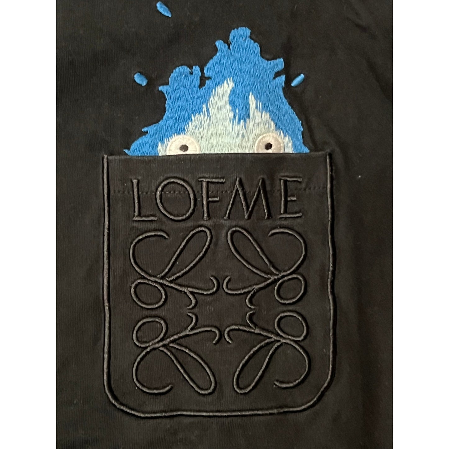 LOFME Black T-Shirt Mens 3XL