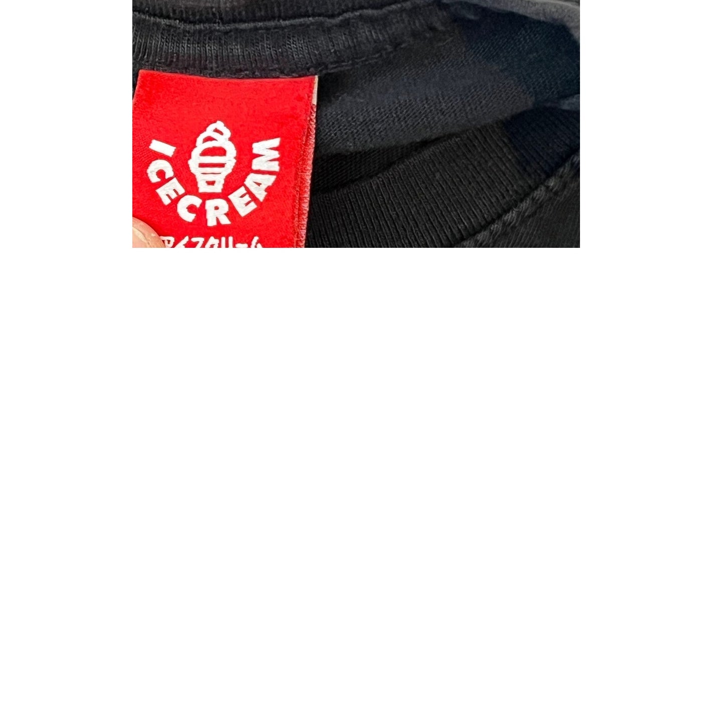 Ice Cream Running Dog Glasses SS Tee Mens Medium