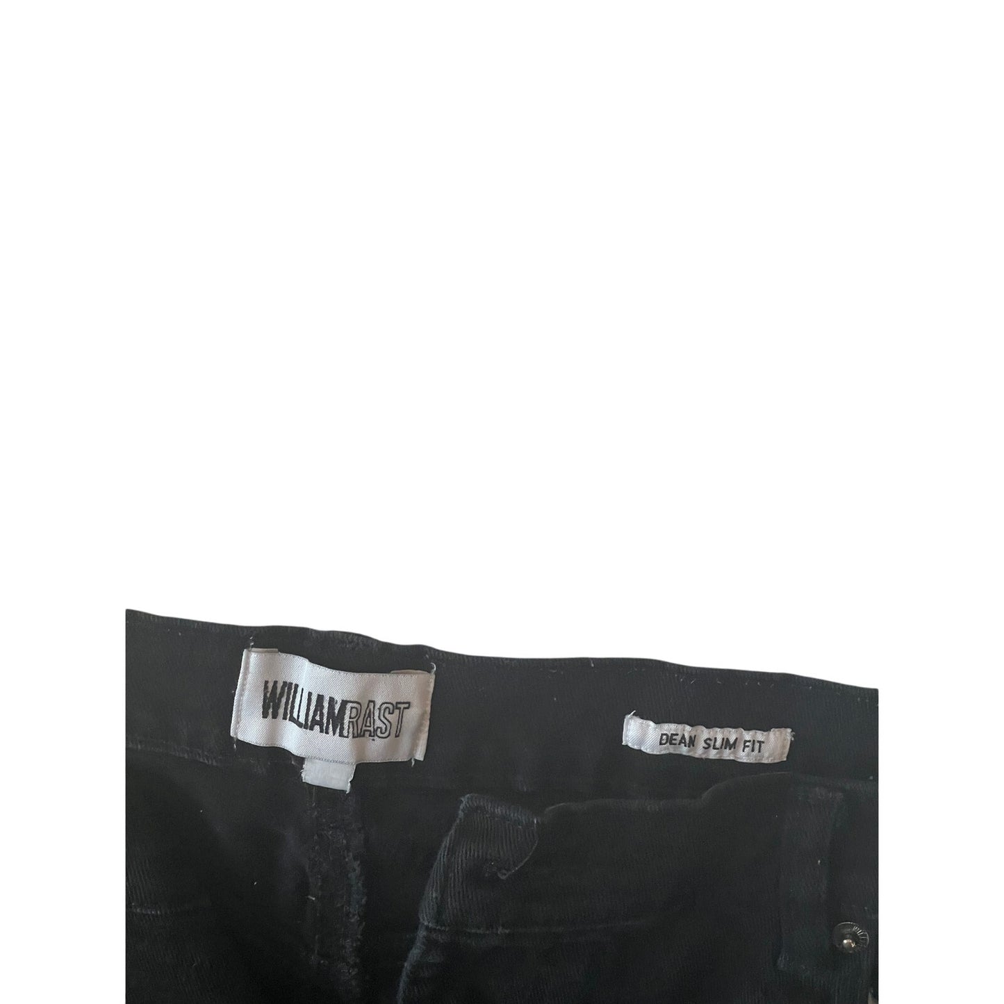 William Rast Dean Slim Fit Black Jeans Mens 36x30