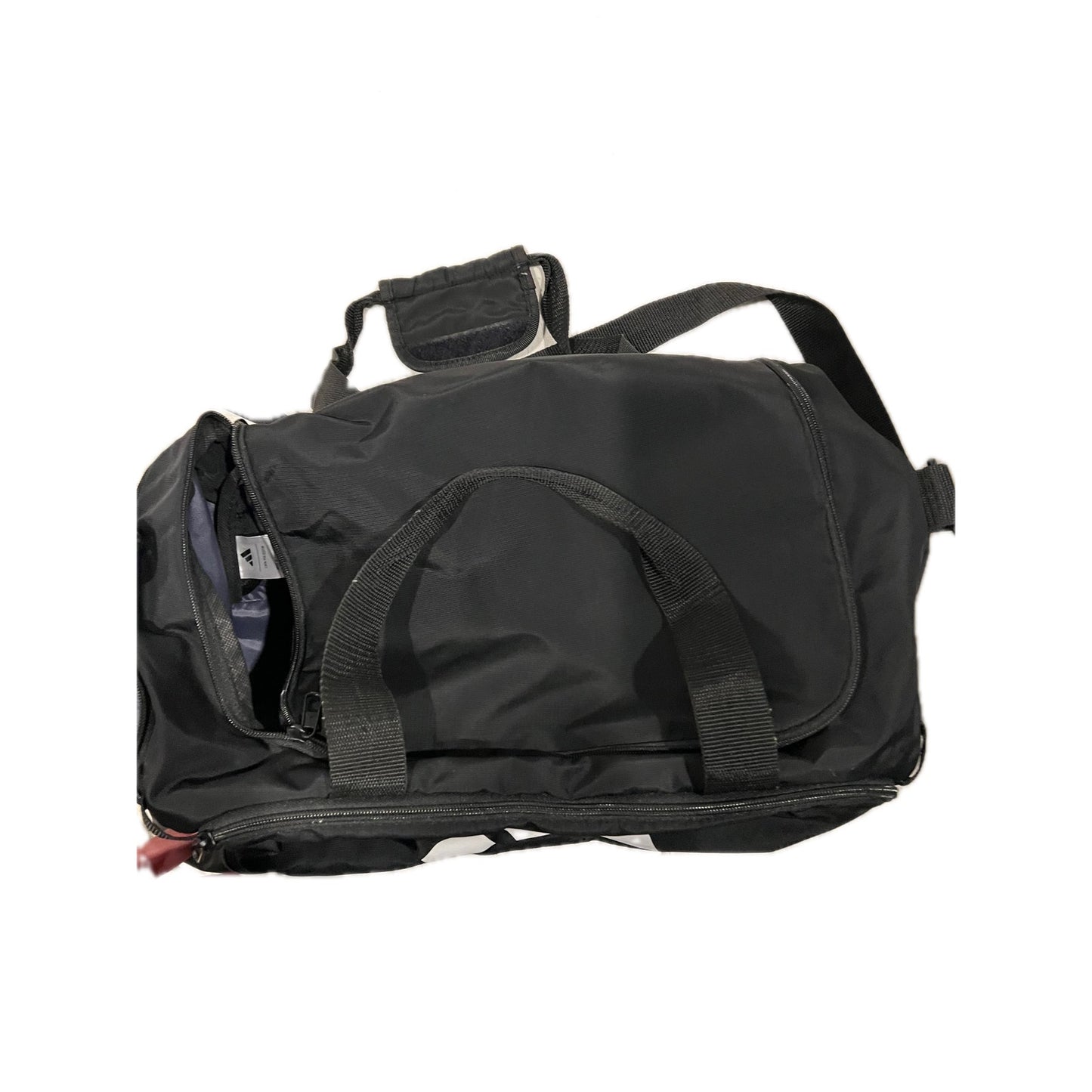 Bolsa de Lona Adidas Defender Mediana 51x30x25 cm Negro Blanco