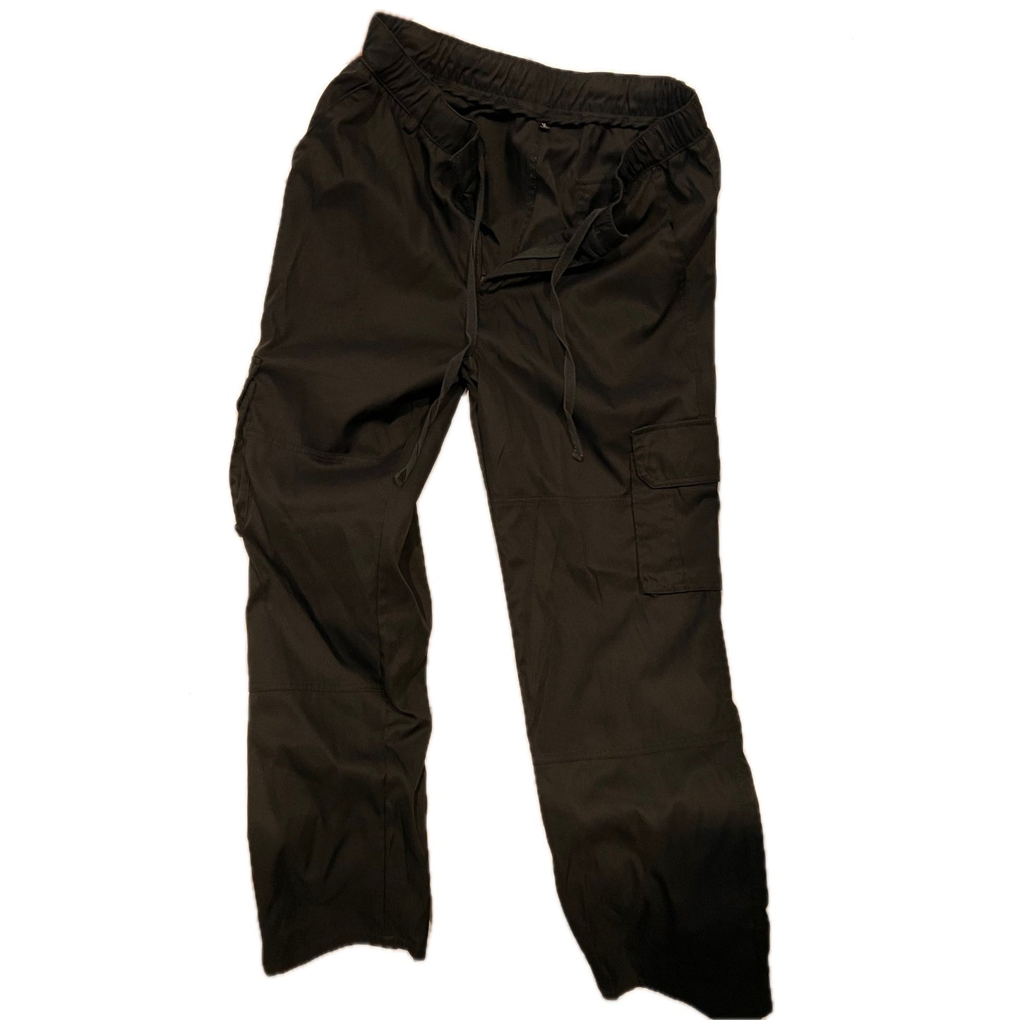 No Label Black Cargo Joggers Mens Medium (32x28)