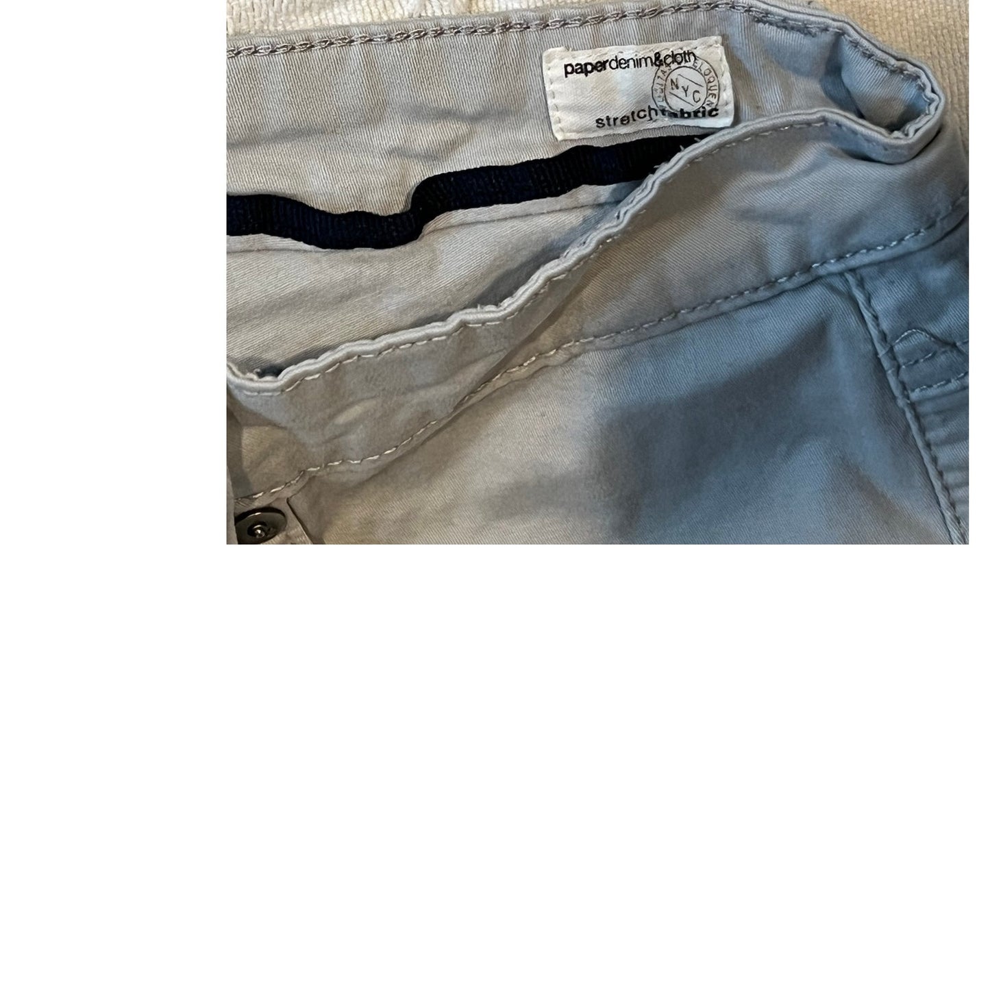 Paper Denim & Cloth Jean Coupe Droite Blanc Homme 33x32