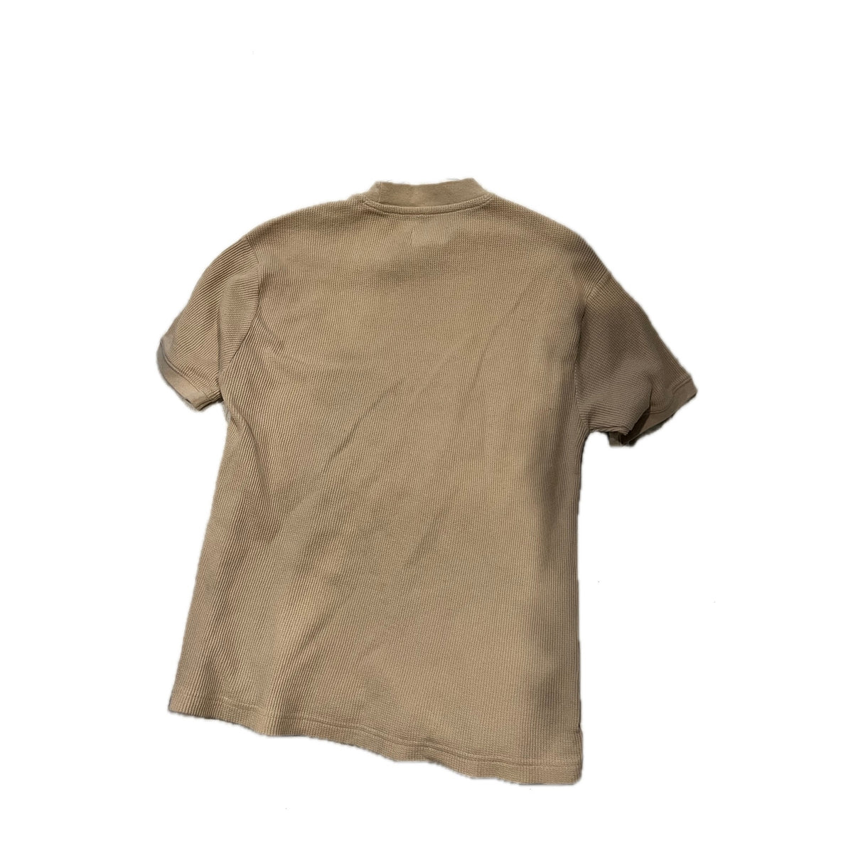 American Garage Waffle Heavy Weight Tan T-Shirt Mens Medium