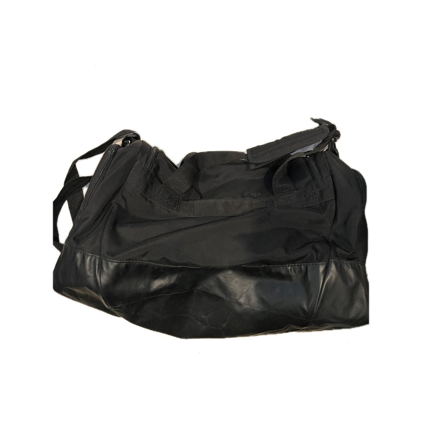 Adidas Defender Small White Black Gym Bag 18"x12"x10"