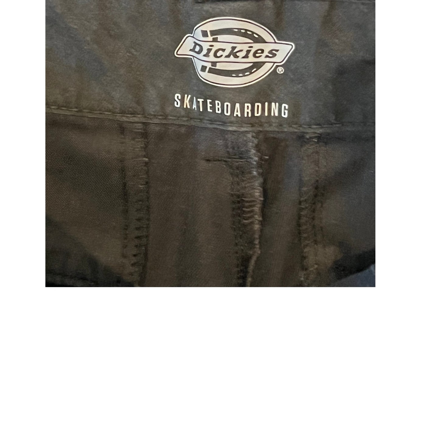 Dickies Pantalones chinos negros de skateboard para hombre 34x32