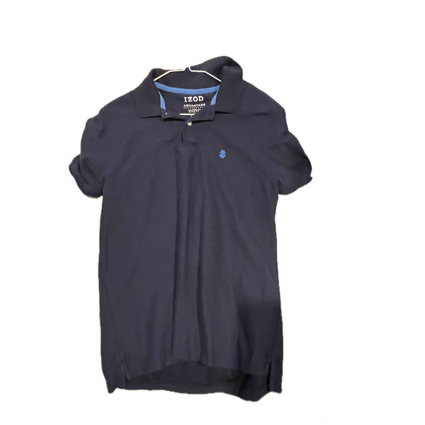 Izod Purple Blue Polo Shirt Mens Medium