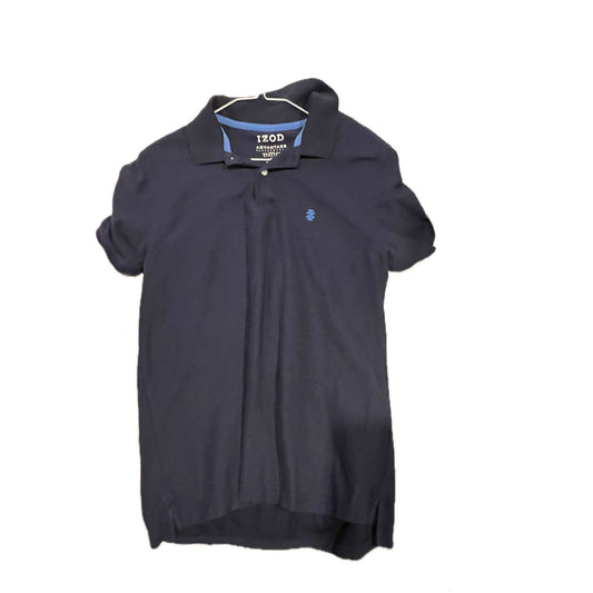 Izod Purple Blue Polo Shirt Mens Medium