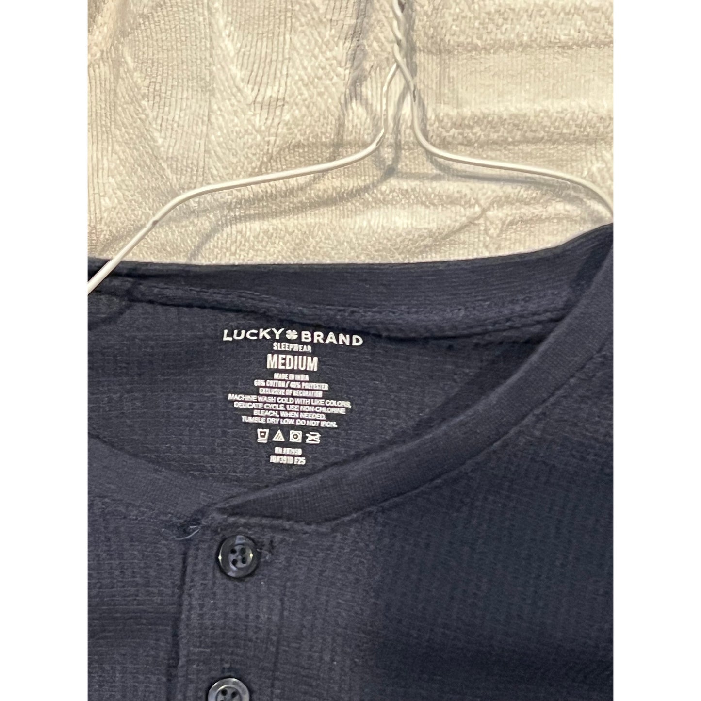 Lucky Brand Sleep Wear Long Sleeve Thermal Mens Medium