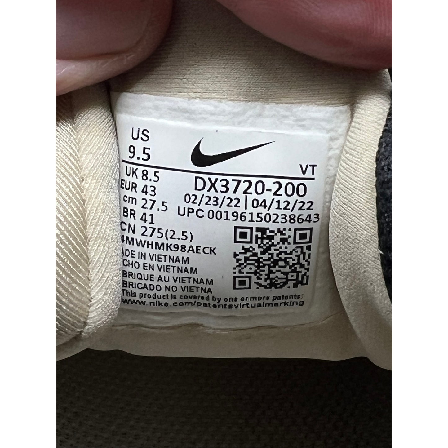 Nike Air VaporMax Plus Beige Black Mens 9.5