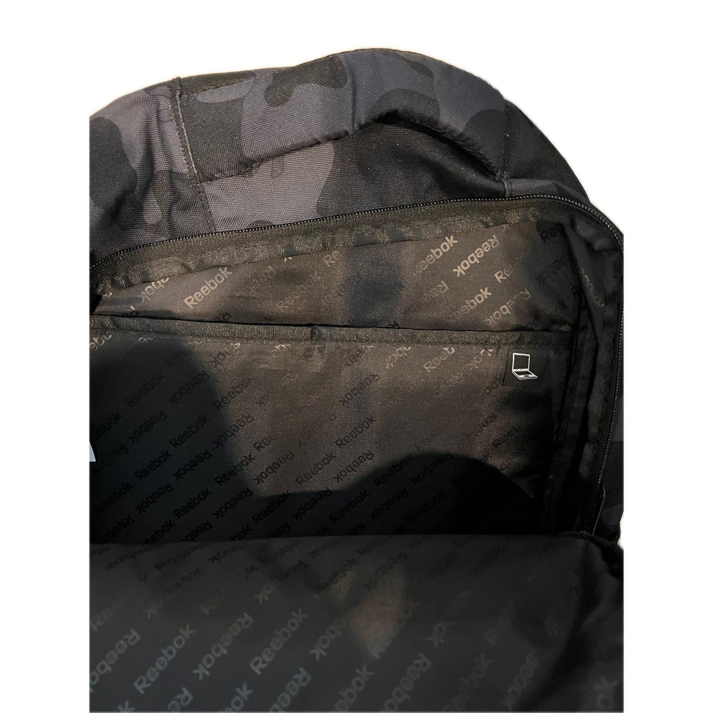 Sac à dos pour ordinateur portable 18" Reebok Unisexe Adulte Sullivan, Camouflage Noir