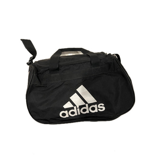 Adidas Defender Small 16"x10"x8" Black Duffel Gym Bag