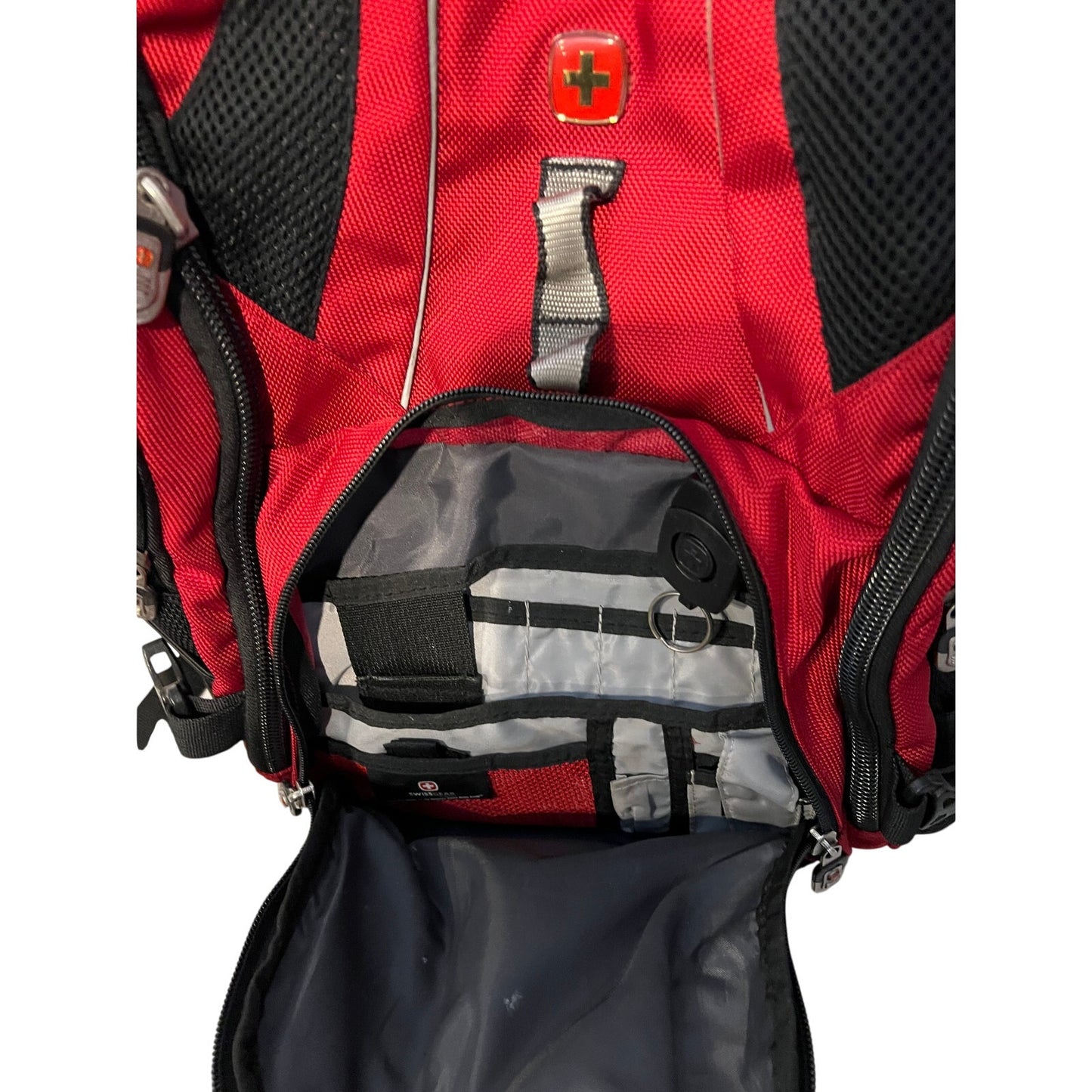 Mochila para portátil Swiss Gear 1900 ScanSmart rojo y negro