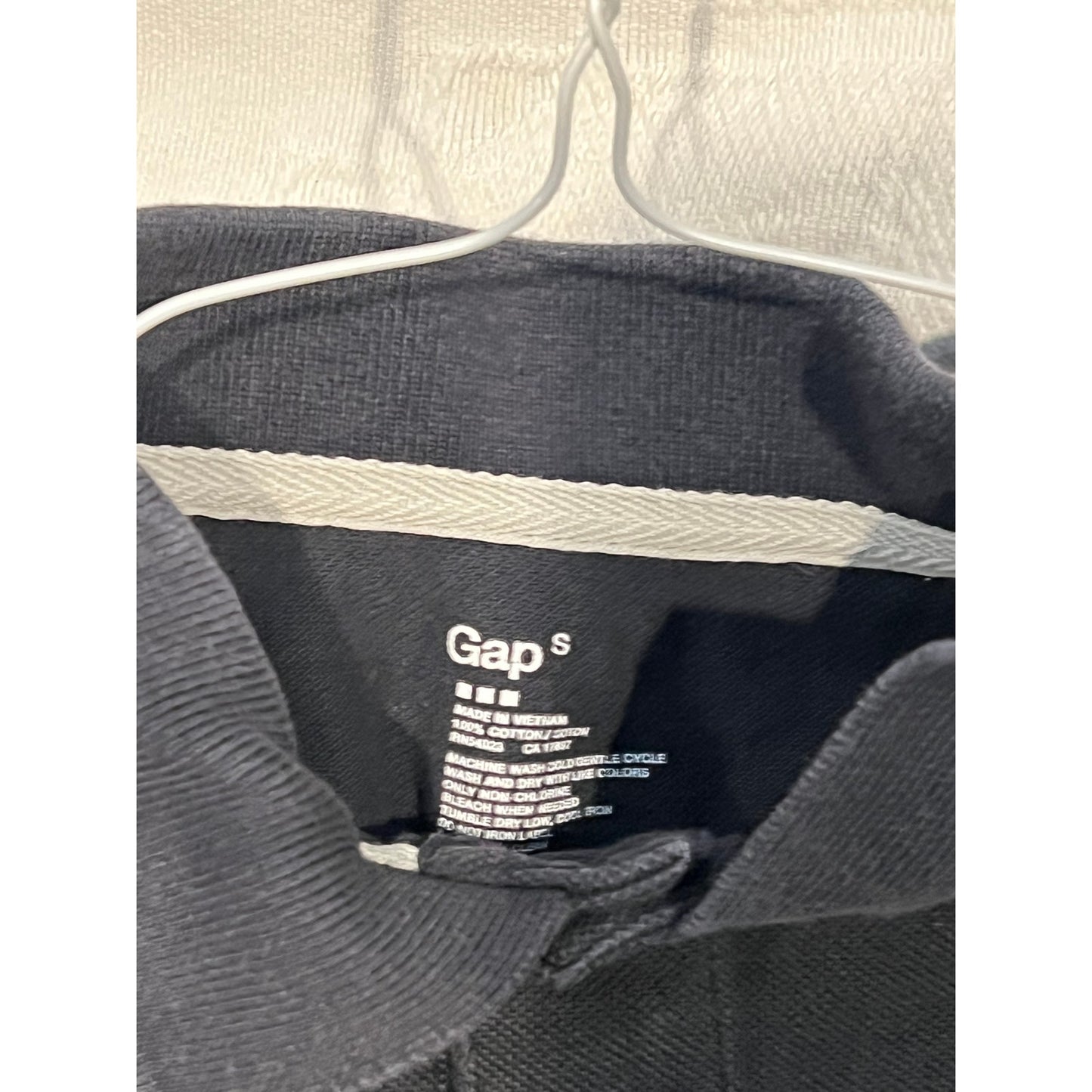 The Gap Black Polo Shirt, Men's Small