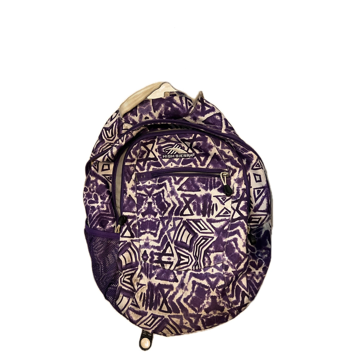High Sierra Curve Purple Pattern Backpack