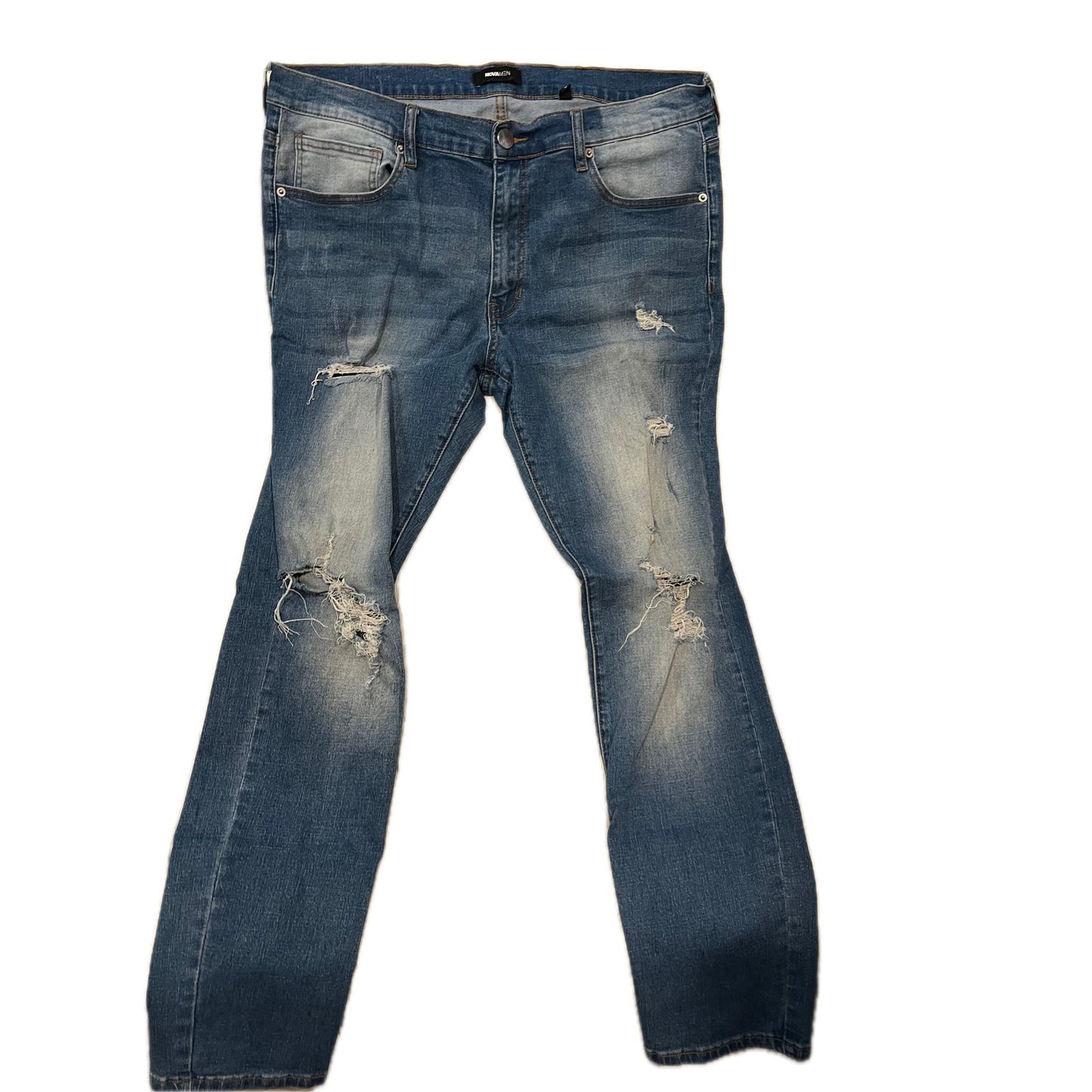 Fashion Nova Men Tapered Fit Distressed Jeans Mens 36x31