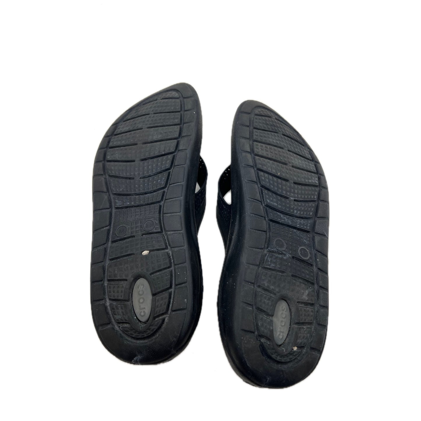 Sandalias Crocs Splash Flip Negro Gris Talla 11 para Hombre