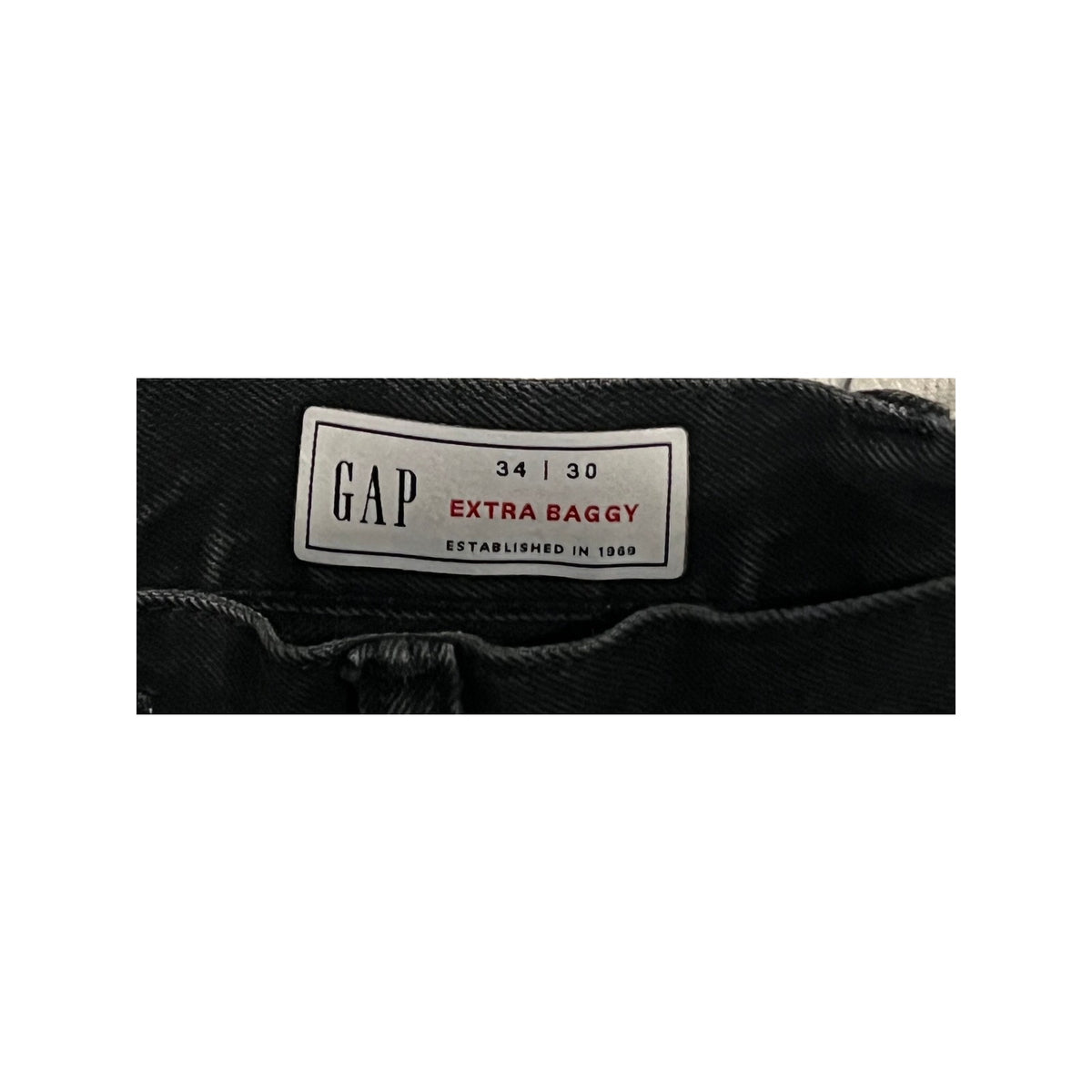 The Gap Extra Baggy Black Jeans 34x30