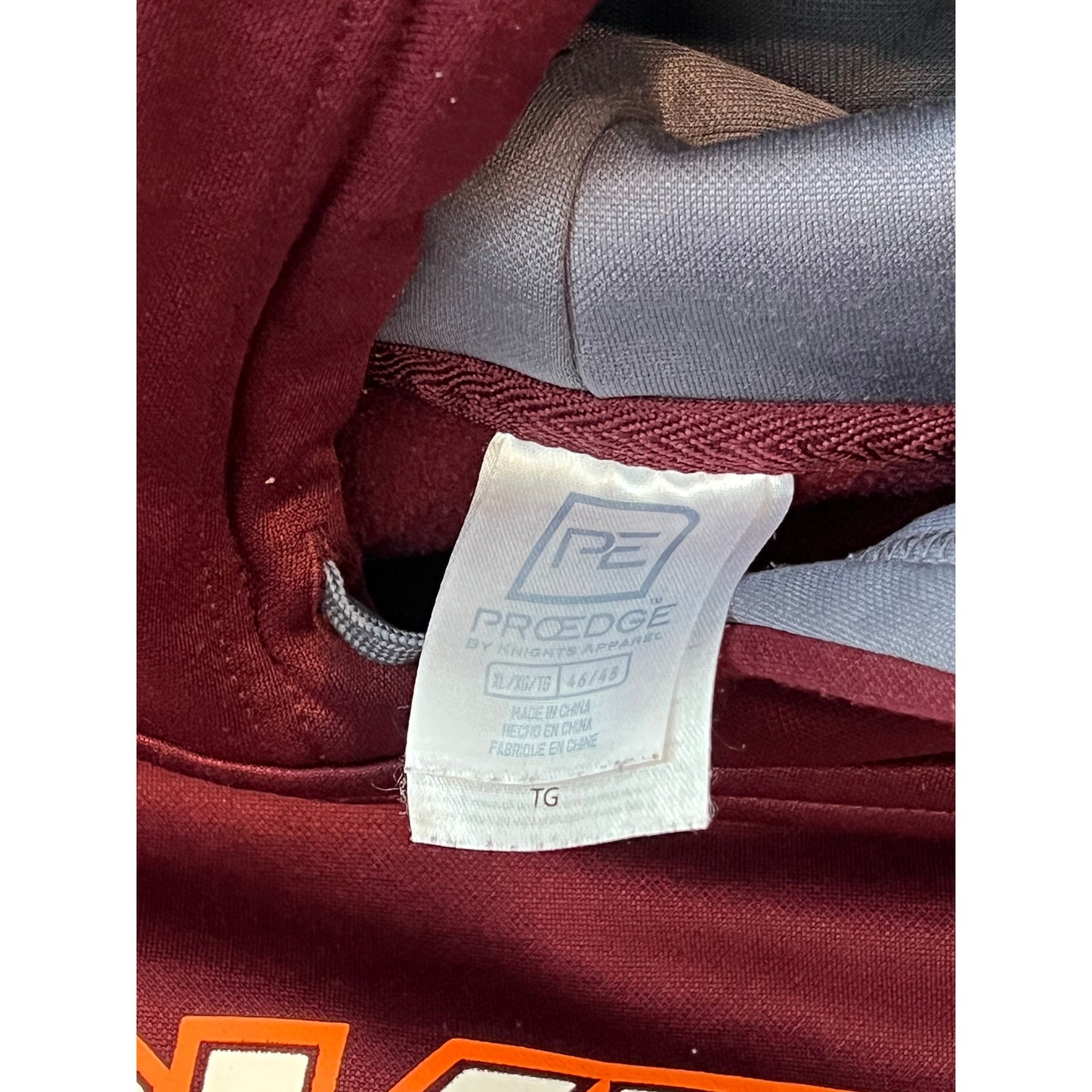 Chandail à Capuche ProEdge Virginia Tech Hokies Homme XL