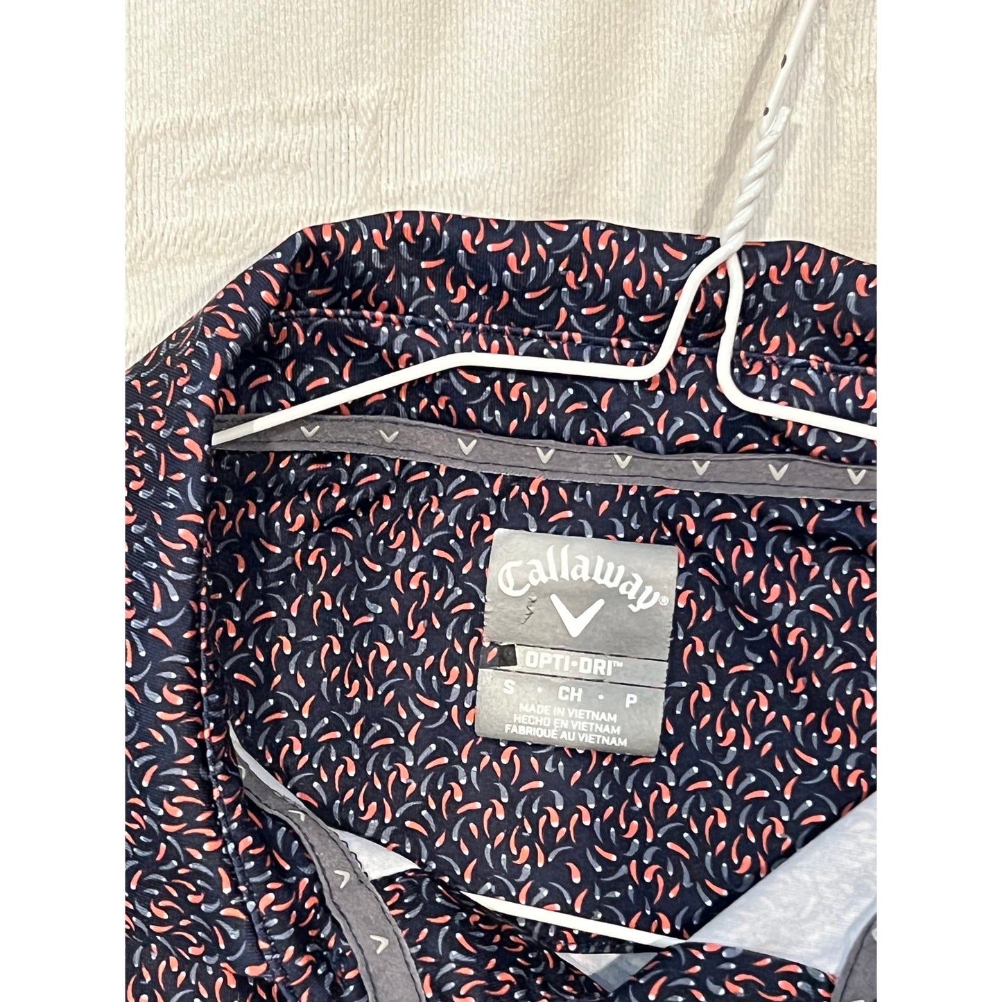 Callaway Chilis Black Polo Shirt Mens S