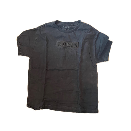 Guess Charcoal Gray Patch Logo  T-Shirt Mens S