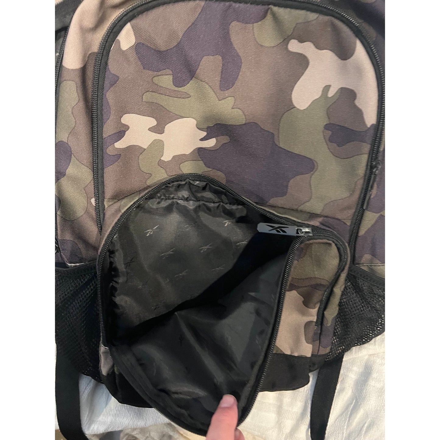 Reebok Unisex Adult Laredo 19.5" Laptop Backpack, Green Camo