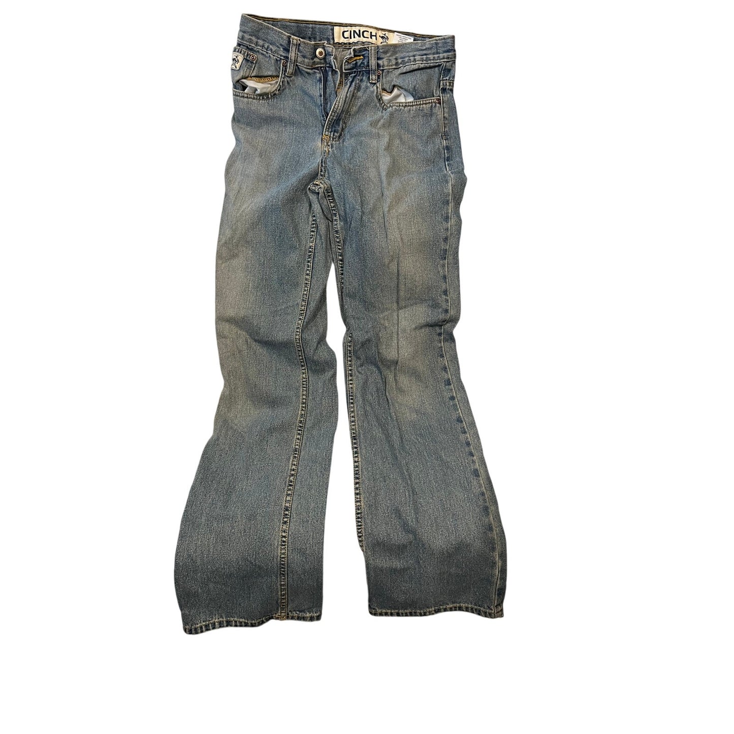 Cinch Jeans acampanados holgados azul para mujer, talla 18S