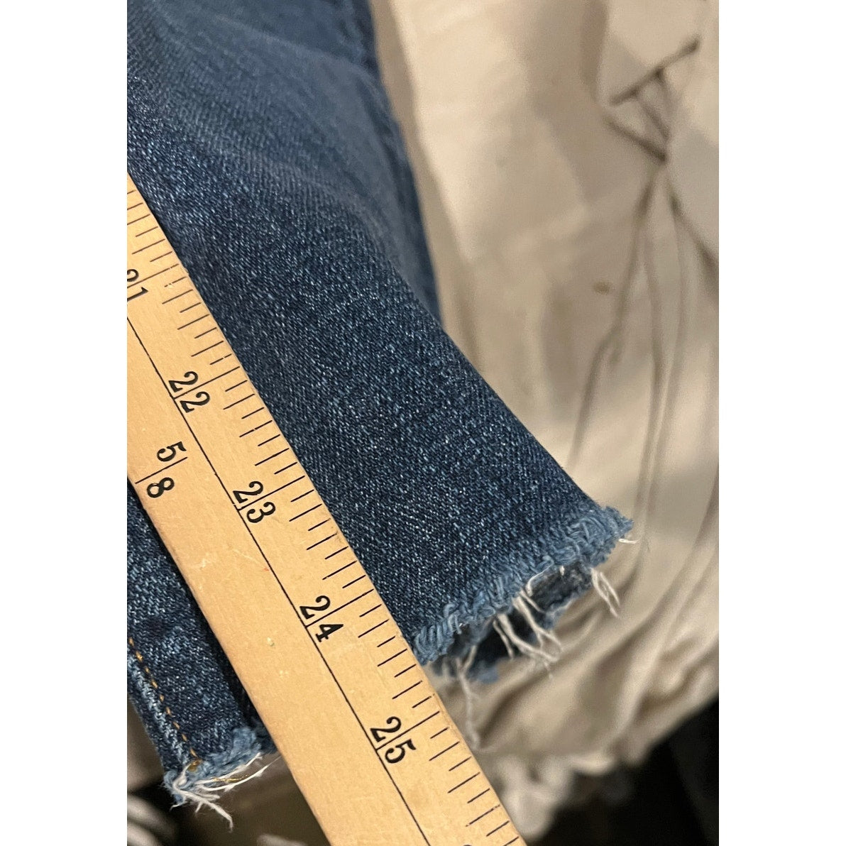 Levi's 501 Blue Classic Straight Leg Jeans Mens 36x25