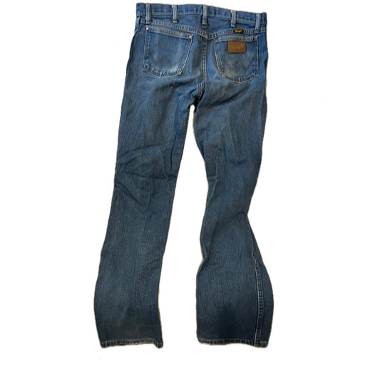 Wrangler Cowboy Cut Fit Blue Jeans Mens 29x30