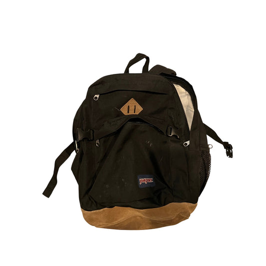 JanSport Suede Campus Brown Black Backpack