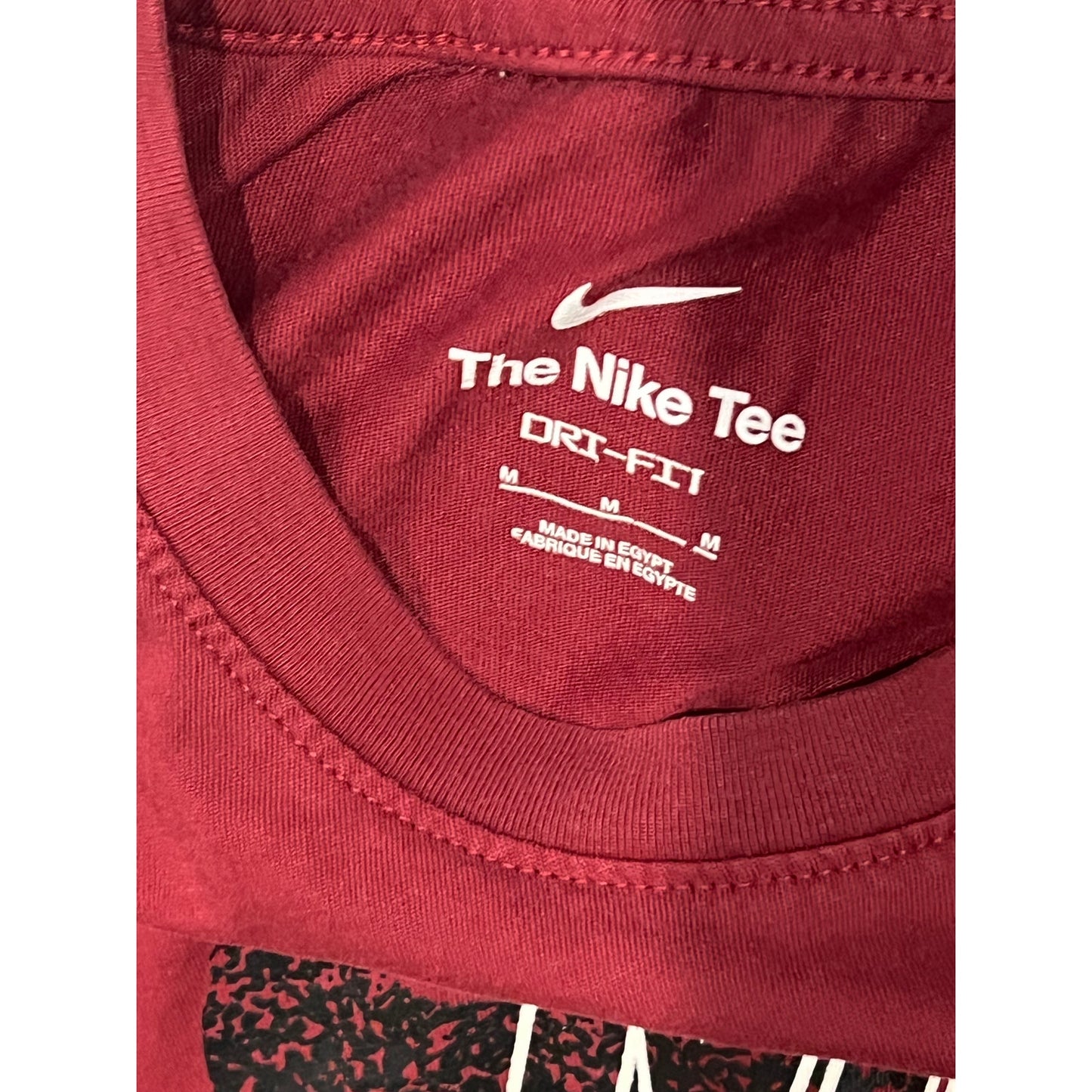 Nike Tee Dri Fit Burgundy T-Shirt Mens M